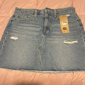 Denim mini skirt